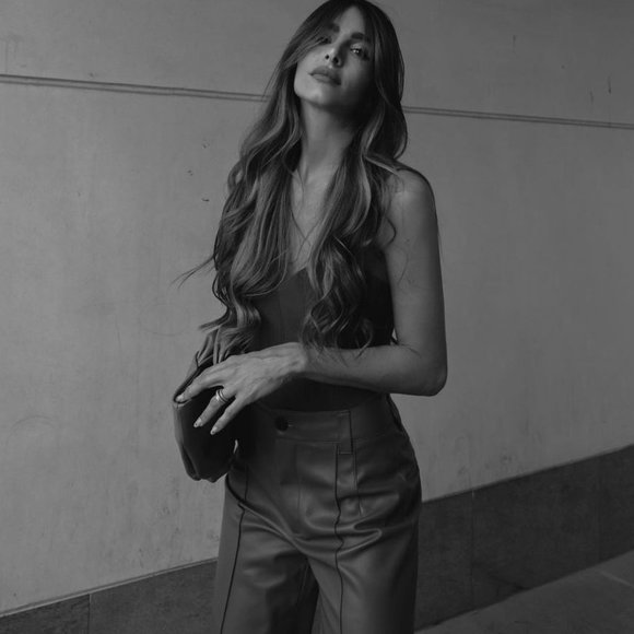 Zara Brown Pronounced Seam Faux Leather Pants Sz S, L, XL - Picture 10 of 10